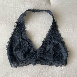NWT Hollister Gilly Hicks Blue/Grey Lace bralette size small